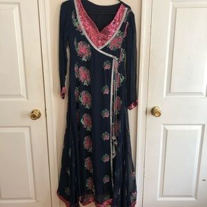 Pakistani long maxi dress